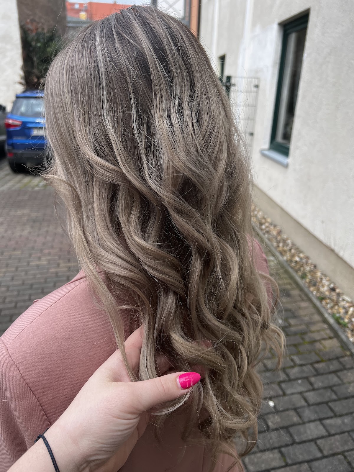 Haar mit Highlights